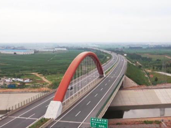 钢管混凝土拱桥-青兰高速南水北调大桥